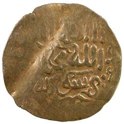 GREAT MONGOLS: Chingiz Khan, 1206-1227, AV dinar (3.40g), NM, ND