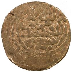 GREAT MONGOLS: Chingiz Khan, 1206-1227, AV dinar (3.98g), NM, ND