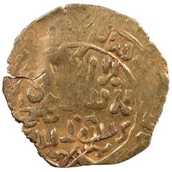 GREAT MONGOLS: Chingiz Khan, 1206-1227, AV dinar (3.71g), NM, ND