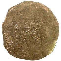 GREAT MONGOLS: Mongke, 1251-1260, AV broad dinar (5.44g), Dihistan, ND