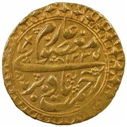 MANGHIT OF BUKHARA: Haidar, 1800-1826, AV tilla (4.49g), Bukhara, AH1235//1235