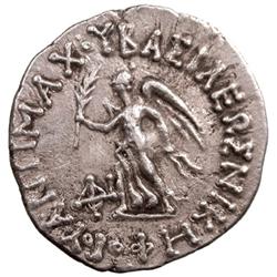 INDO-GREEK: Antimachos II, ca. 160-155 BC, AR drachm (2.27g), Pushkalavati