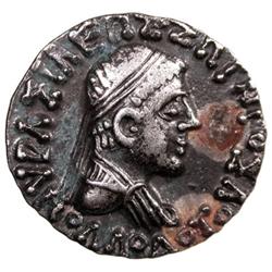 INDO-GREEK: Apollodotos II, ca. 80-60 BC, AR drachm (2.42g), Jammu