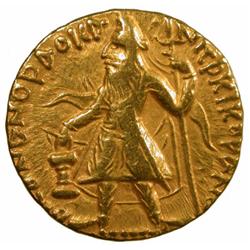 KUSHAN: Kanishka I, ca. 130-165, AV stater (7.88g)