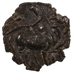 PALLAVAS: Anonymous, 6th-7th century, potin small unit (0.86g), Tamilnadu region