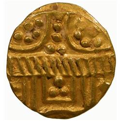 CHALUKYAS of Kalyana: Anonymous, 11th century, punchmark pagoda (3.96g)