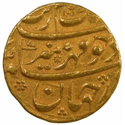 MUGHAL: Aurangzeb, 1658-1707, AV mohur (10.85g), Sholapur, AH1097 year 30