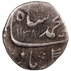 MUGHAL: Muhammad Shah, 1719-1748, AR 1/4 rupee (2.43g), Machhlipattan, AH1138 year 8