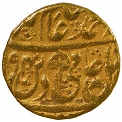 MUGHAL: Shah Alam II, 1759-1806, AV mohur (10.77g), Shahjahanabad, AH(11)94 year 21