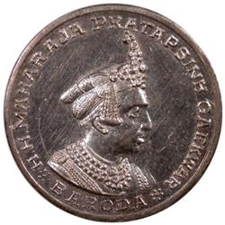 BARODA: Pratap Singh, 1938-1951, AR 1/3 mohur, VS1995 (1939)