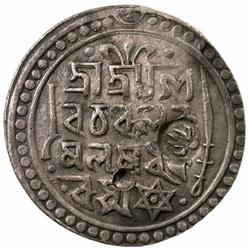 JAINTIAPUR: Bar Gossain II, 1731-1770, AR rupee (9.88g), SE1653