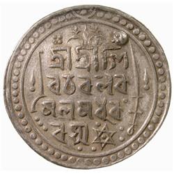 JAINTIAPUR: Bar Gossain II, 1731-1770, AR rupee (9.57g), SE1653