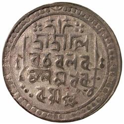 JAINTIAPUR: Ram Simha II, 1790-1832, AR rupee (8.58g), SE1712