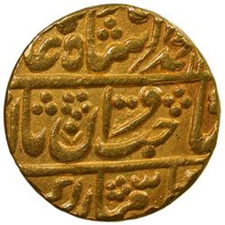 JAIPUR: Jagat Singh, 1803-1818, AV mohur (10.71g), Sawai Jaipur, year 3