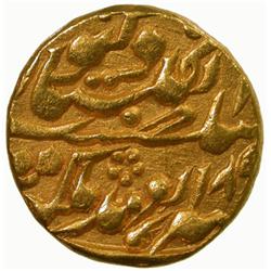 JAIPUR: Ram Singh II, 1835-1880, AV mohur (10.86g), Sawai Jaipur, year 14
