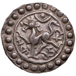 TRIPURA: Govinda Manikya, 1660-1661 & 1667-1676, AR 1/4 tanka (2.61g), SE1582