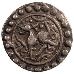 TRIPURA: Ratna Manikya II, 1685-1693 & 1695-1712, AR 1/4 tanka (2.60g), SE1607