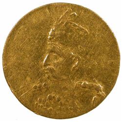 IRAN: Muzaffar al-Din Shah, 1896-1907, AV 2000 dinars (0.57g), Tehran, ND