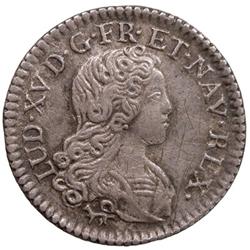 FRANCE: Louis XV, 1715-1774, AR 20 sols (3.60g), Paris, 1720 A