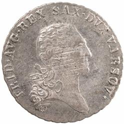 POLAND: Friedrich August, Duke of Warsaw, 1807-1813, AR 1/3 talera, 1812