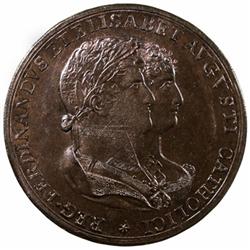 SPAIN: Fernando VII, 1808-1833, AE medal (19.46g), 1816