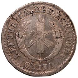 ECUADOR: AR 2 reales, 1836