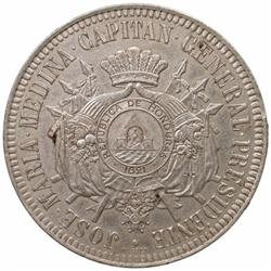 HONDURAS: 5 reales, 1870