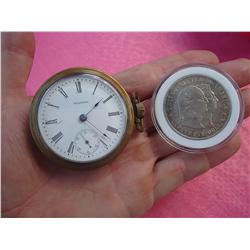 Waltham Model 1883 Size 18 Pocket Watch Chicago Feds Baseball Team