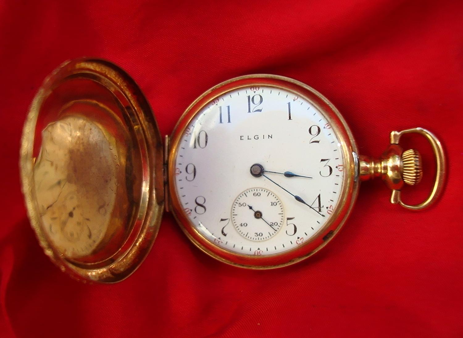 14kt.GOLD Elgin Ladies Ornate Case Pocket Watch