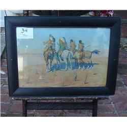 1903 Original Framed Frederick Remington Prints