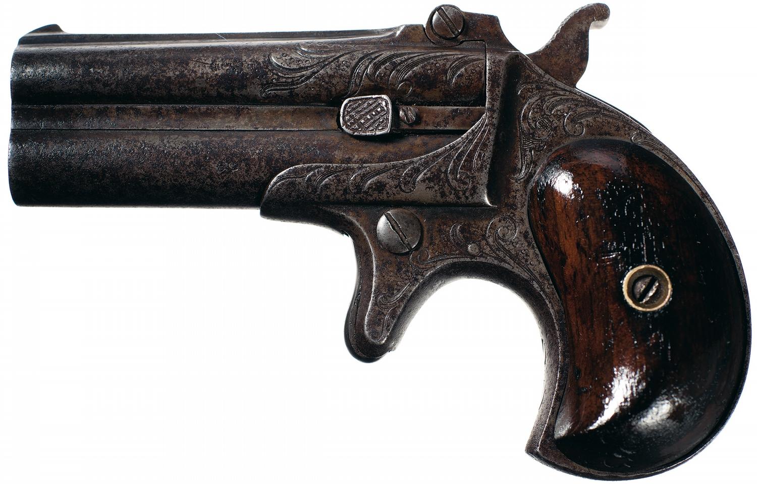 Factory Engraved Remington Over Under Double Barrel Derringer with ...