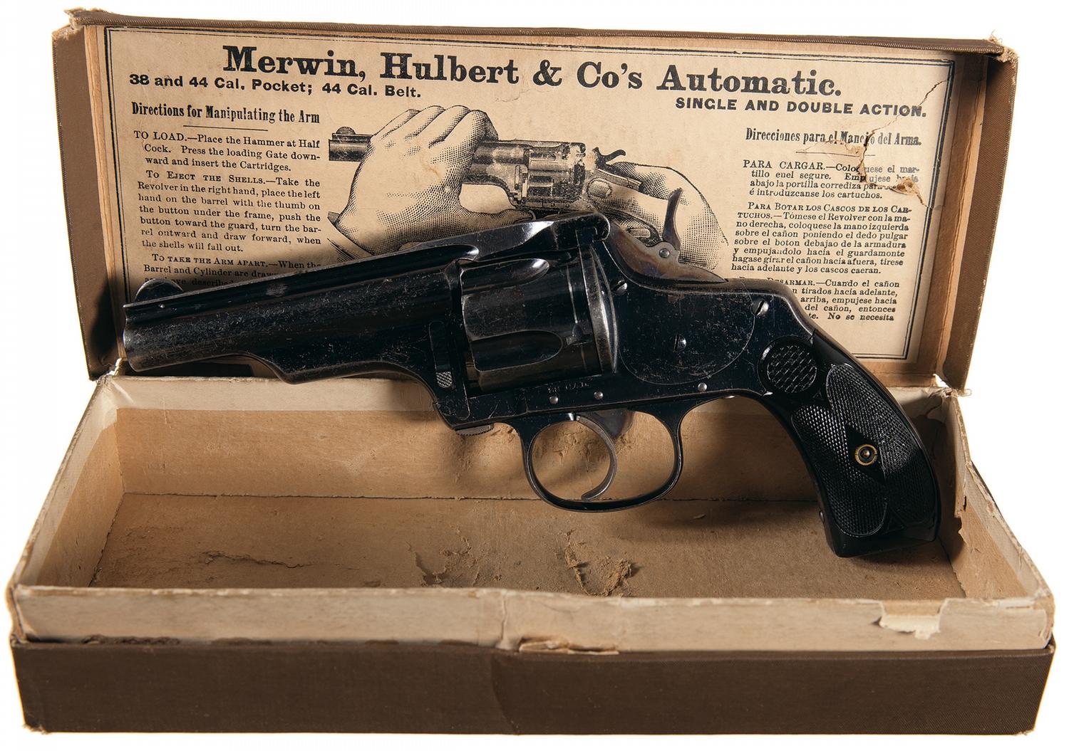 Rare Blued Merwin Hulbert & Company Medium Frame Double Action Pocket ...