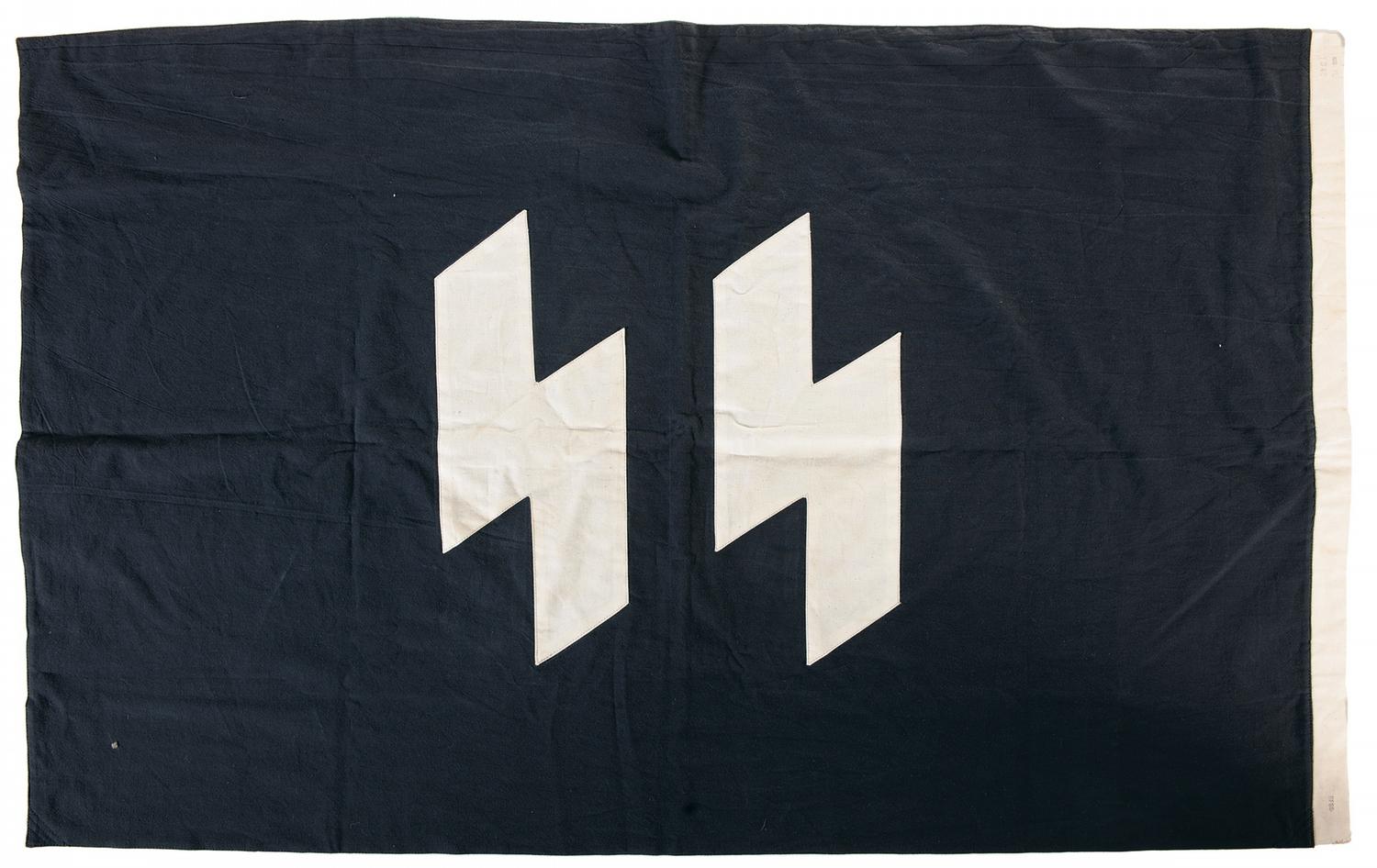WWII Nazi ReichsfuhrerSS Command Flag Dated 1943