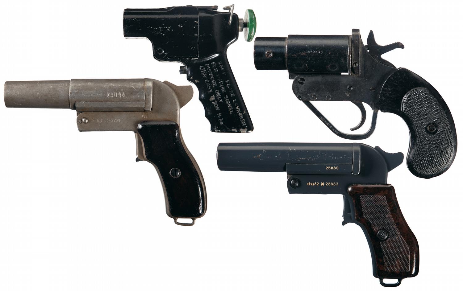 Four Flare Pistols