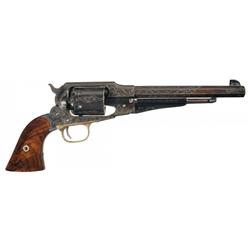 Custom Engraved Remington New Model Army Percussion Revolver