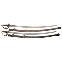 Two 1840 Pattern Heavy Cavalry Sabers