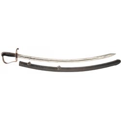 U.S. Nathan Starr Model 1818 Cavalry Saber with Sheath