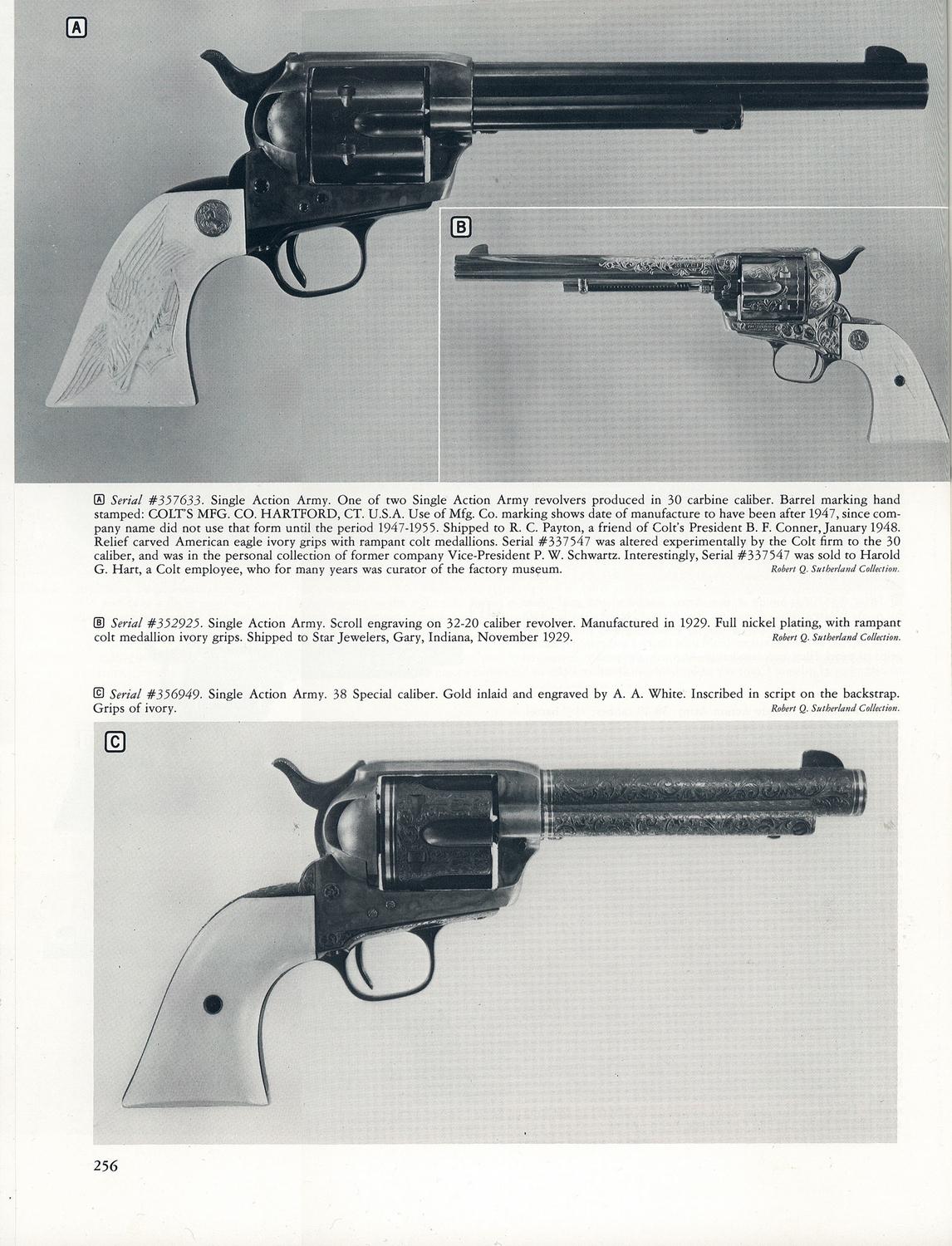 Inscribed Alvin White Engraved Gold Inlaid PreWar Colt Single Action