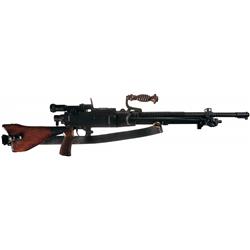WWII Japanese Type 96 Light Machine Gun with The Original Optical Scope and Two Spare Barrels