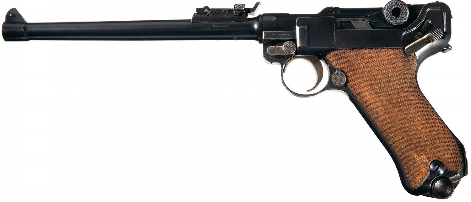 Excellent DWM Model 1920 Commercial Luger Pistol with Long Barrel