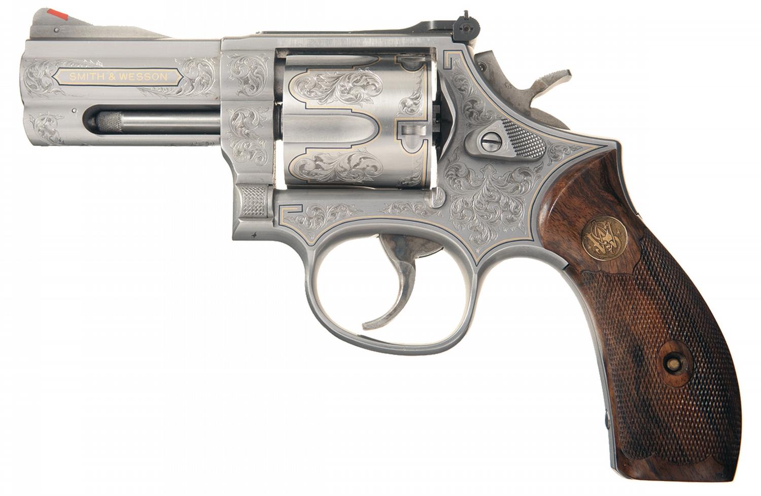 Ralph P. Bone Engraved and Inlaid Smith & Wesson Model 696 Double ...