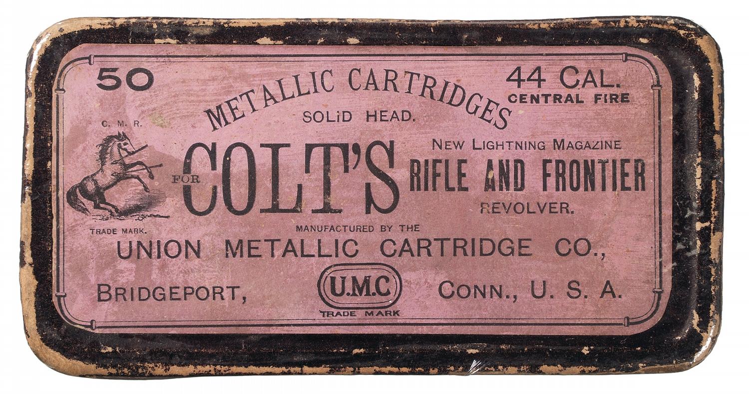 Box of Union Metallic Cartridge Co. 44 Caliber Colt Cartridges