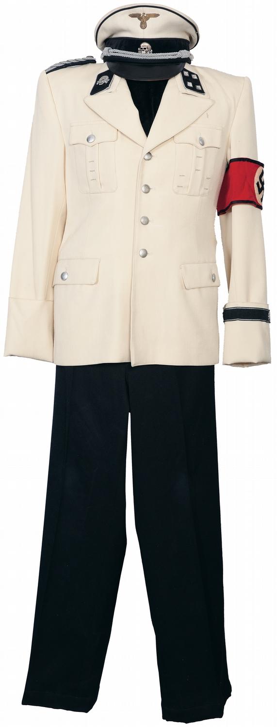 Summer Coat, Pants and Visor Cap for a Nazi SSSturmbannfuhrer, Labeled