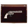 Image 1 : Cased Custom Engraved Colt Python Double Action Revolver with Pearl Grips