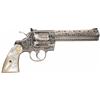 Image 2 : Cased Custom Engraved Colt Python Double Action Revolver with Pearl Grips