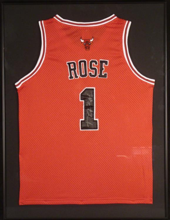 derrick rose signed jersey