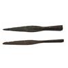 Image 2 : TWO EARLY MIDDLE AGES IRON SPEARHEADS EXCAVATED