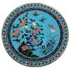 Image 1 : CLOISONNE CHARGER FLORA FAUNA MOTIF MEIJI PERIOD