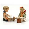 Image 2 : GROUPING OF 7 GOEBEL HUMMEL FIGURINES & MUSIC BOX