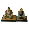 Image 1 : PAIR OF HAKATA URASAKI DOLL FIGURES